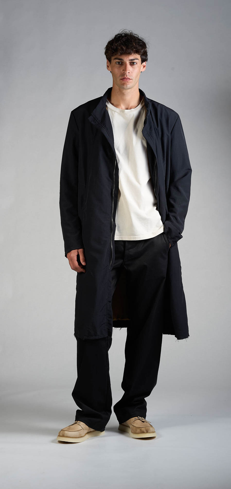 DANIELE BASTA LEATHER AND SILVER JACKET